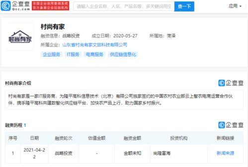 數(shù)字文化創(chuàng)意內(nèi)容應(yīng)用服務(wù)商村尚有家獲尚隆富海戰(zhàn)略投資，加速產(chǎn)業(yè)升級(jí)